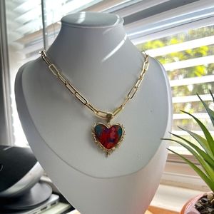 14k Laminated Gold Paperclip Chain with image of singer